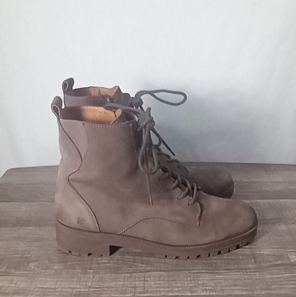 Lucky Brand Mens Brown Haddley Combat Boot Size 10M